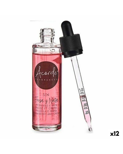 In water oplosbare essentiële olie Aardbei Room 50 ml (12 Stuks)