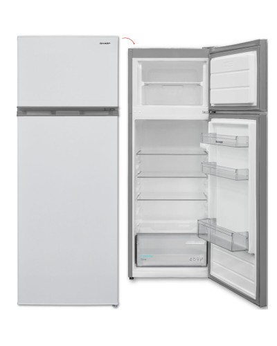 Sharp SJFTB01ITXWE Réfrigérateur Combiné Blanc, No Frost, Classe E
