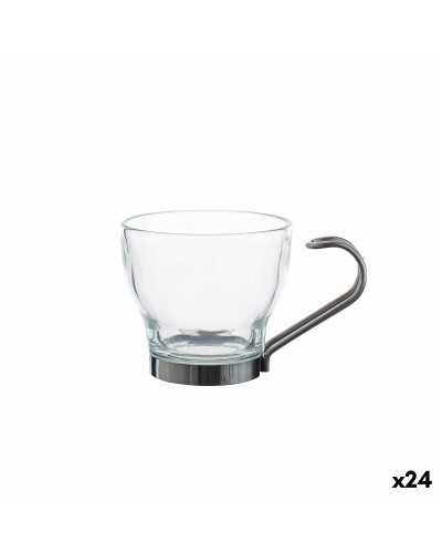 Tasses à Café La Mediterránea Amberg, 100 ml, Lot de 3 (24 Unités), Céramique, 9 x 6,5 x 6 cm
