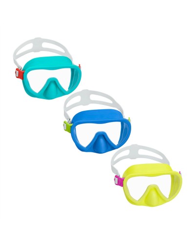 Bestway dykmask för vuxna med anatomisk rem, blandade färger +14 år strand och pool 22052