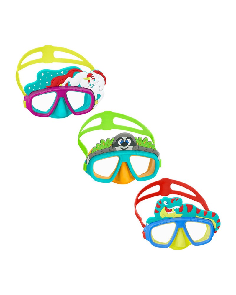 Bestway Maschera Sub Junior +7 Anni: Cinturino Anatomico, Mare & Piscina - Assortita