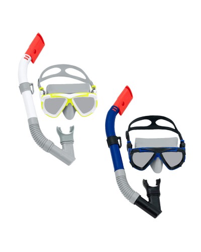 Bestway Set Masker en Buis Junior Anatomische Riem Assorti Kleur +7 Jaar Strand en Zwembad 24035