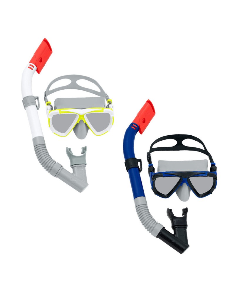 Bestway Set Maschera e Tubo Junior 7+ Anni - Ergonomico, Ideale Spiaggia & Piscina