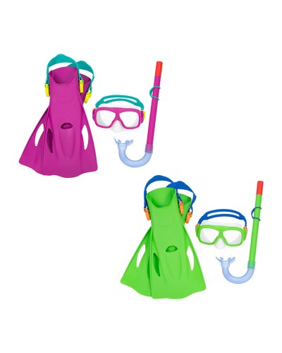 Bestway Set Máscara y Tubo Junior Válvula Descarga +7 Años Playa/Piscina
