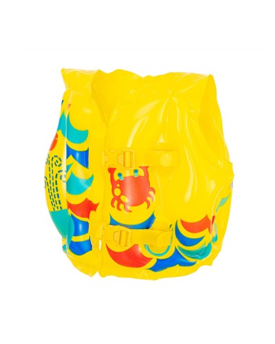 Bestway Gilet de Sauvetage Gonflable Crabe Jaune 41x30cm - 3-6 Ans

