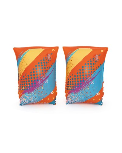 Bestway Flytande Ärmringar Mjukt Tyg Säkerhet Baby Blandade Färger UPF 50+ 38x16,5 cm +3 till 6 År Strand och Pool 32183