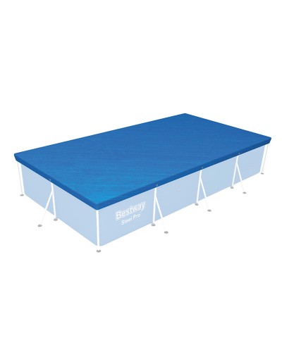 Bestway Rechteckige Poolabdeckung 410x226cm Blau Schutzhülle
