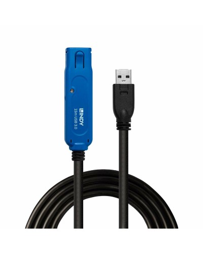 USB-kabel LINDY 43229 15 m Zwart (1 Stuks)