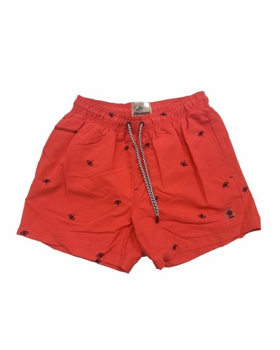 Alphaventure Costume Uomo Karela Rosso - Pantaloncino Bagno Mare Sportivo
