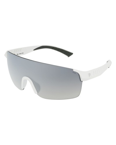 Fila SF9380 Gafas de Sol Hombre - Montura Negro Mate, Lentes Verdes
