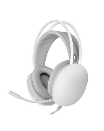 Mars Gaming MH-GLOW: White RGB Gaming Headphones with Microphone
