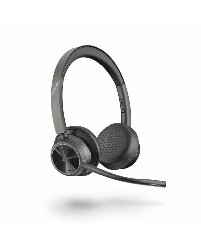 Kuulokkeet mikrofonilla Poly Voyager 4320 UC Musta