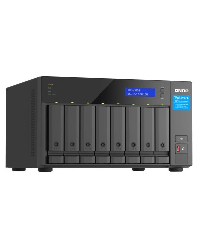 Netwerkopslag Qnap TVS-H874T-I9-64G Zwart