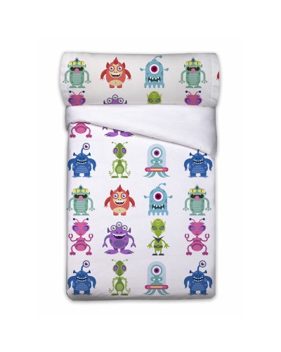 Pussilakanasetti Pierre Cardin ALIENS Valkoinen Sänky 90 3 Kappaletta