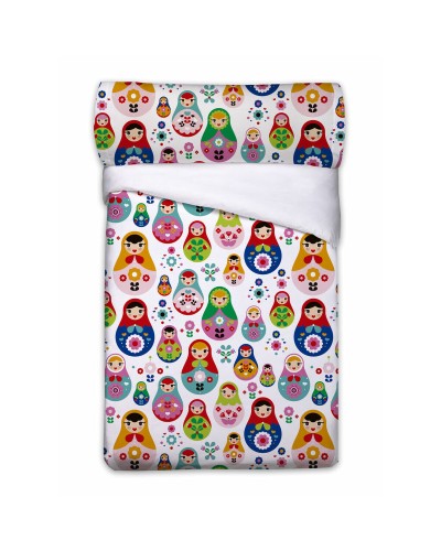 Einzelbettwäsche-Set Pierre Cardin MATRIOSCHKAS 3-teilig Weiß
