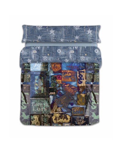 Dekbedovertrek set Lois LABELS P. Blauw Bed van 150 4 Onderdelen