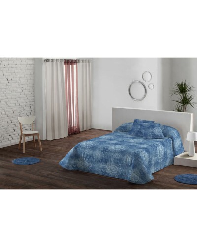 Sprei Lois PATCH P. Blauw Bed van 90 (2 Onderdelen)