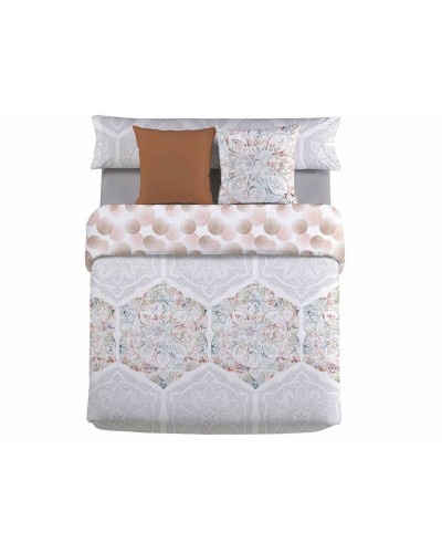 Housse de couette double beige Pierre Cardin RESORT en percale 144 fils, 150 x 230 cm
