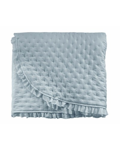 Colcha Pierre Cardin AROA Azul, 3 Piezas | Diseño ala francesa, suave y confortable
