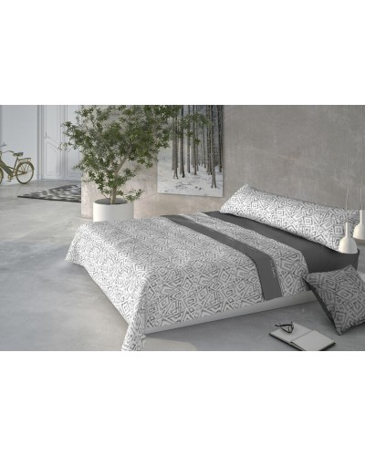 Draps de lit doubles en coraline douce et luxuriante Pierre Cardin - Gris
