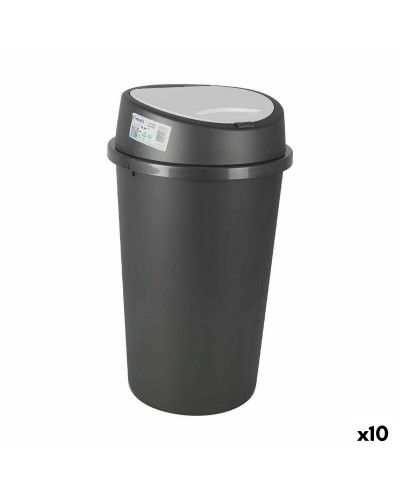 Tontarelli Push Waste Bucket 25 L Grey-White (Pack of 10)
