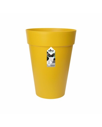 Pot de Fleur Elho Ocre, Rond, Plastique, Ø 34 cm, Moderne pour Intérieur et Extérieur

