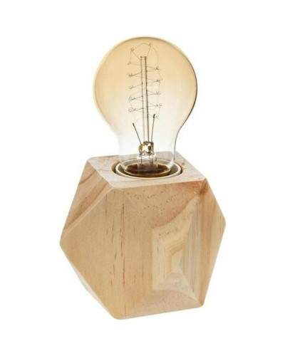 Atmosphera Hexagonal Table Lamp 7.5 x 8 cm in Wood | Accent Lighting
