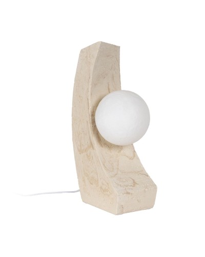 Tischleuchte Creme Polyresin | 30cm | 220-240V | Dekorativ
