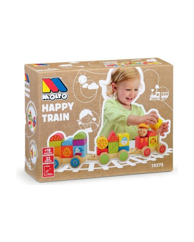 Bebisleksak Moltó Happy Train 23 Delar