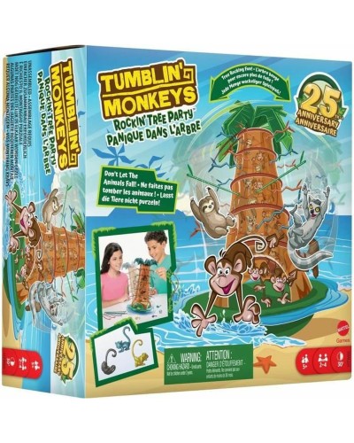 Mattel Tumblin' Monkeys - Juego de Mesa para Niños - Agilidad y Diversión
