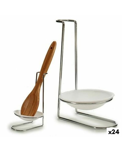 Brabantia Kochlöffelablage | Edelstahl poliert | mit Füßen | 17,5 cm
