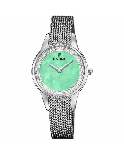 Festina Montre Femme F20494/6 Acier Inoxydable Argent Cadran Bleu
