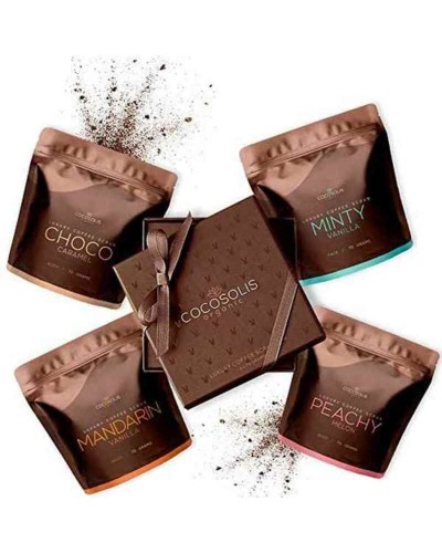 Cocosolis Luxury Coffee Scrub Visage - Exfoliant Naturel 4x70ml - Peau Lumineuse
