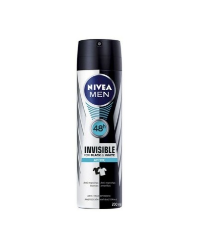 Deodorant Spray Men Black & White Active Nivea Men Black White Active (200 ml) 200 ml