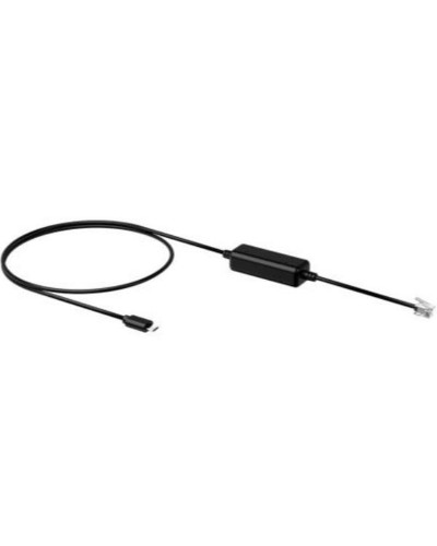 Yealink EHS35 Cable USB para Auriculares, Negro - Adaptador EHS para Teléfonos IP
