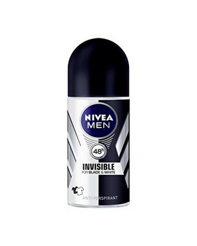 Nivea Black & White Invisible Desodorante Roll-on 50ml - Antimanchas & Frescura
