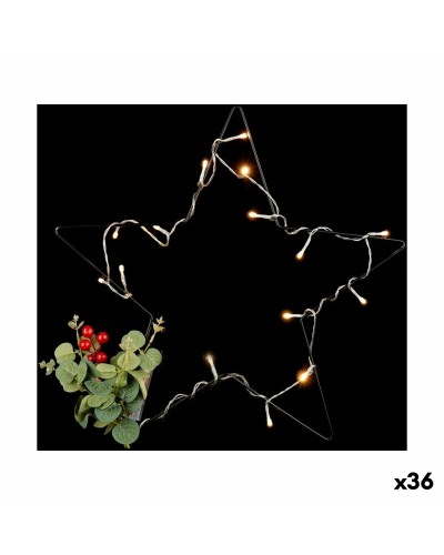 Luminous LED Christmas Star in Red, Black, and Green (36-Pack)
