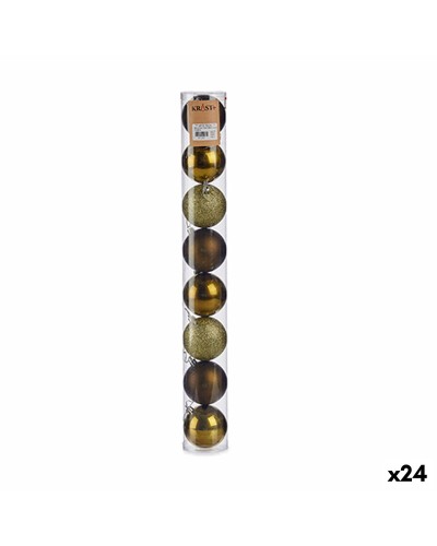 Boule de Noël Verte Ø7 cm (Lot de 24)
