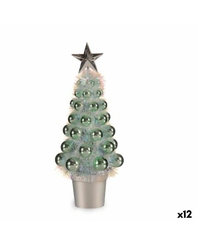 Estatua Decorativa Árbol de Navidad Verde 12,2x30x12,2cm (12 unidades)
