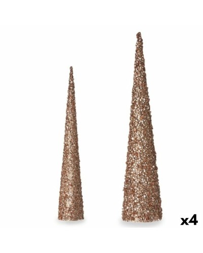 Chiffres Confettis Paillettes Bronze Doré 4 pièces pour Décorations de Table
