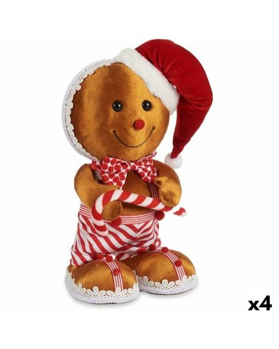 Biscotti di Polistirene Marroni e Rossi Decorativi, Set da 4 (19 x 33 x 15 cm)