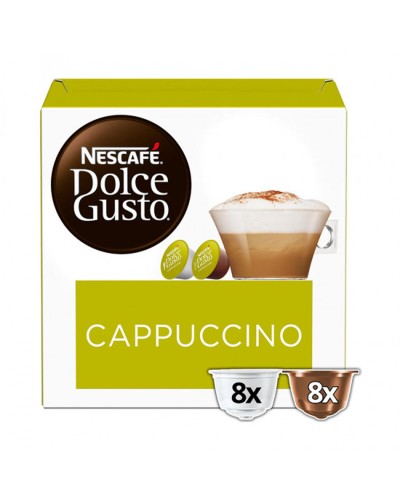 Nestlé Cappuccino Kaffeekapseln, 8 Kapseln, kompatibel mit Nespresso Maschinen
