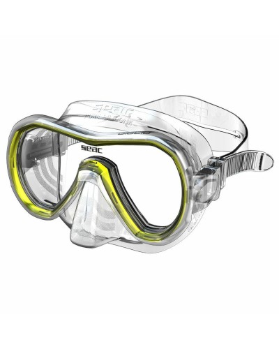 Seac Schwimmbrille Gelb - Antibeschlaggläser Einheitsgröße
