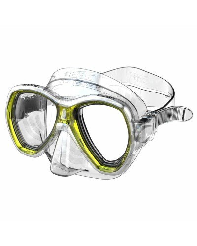 Seac Occhialini Nuoto Unisex Gialli - Antiappannamento, Lenti Chiare - Taglia Unica
