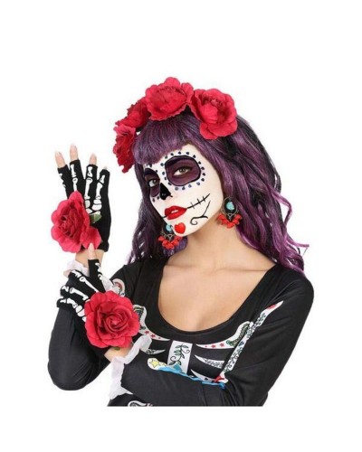 Set Accessori Costume Halloween Rosso (5pz) - Travestimento Festa
