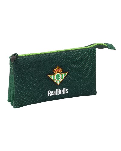 Pennenetui met 3 vakken Real Betis Balompié Groen 22 x 12 x 3 cm