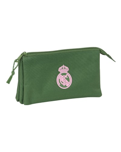 Real Madrid C.F. Trousse Triple - Kaki 22x12x3cm - Produit Dérivé Officiel
