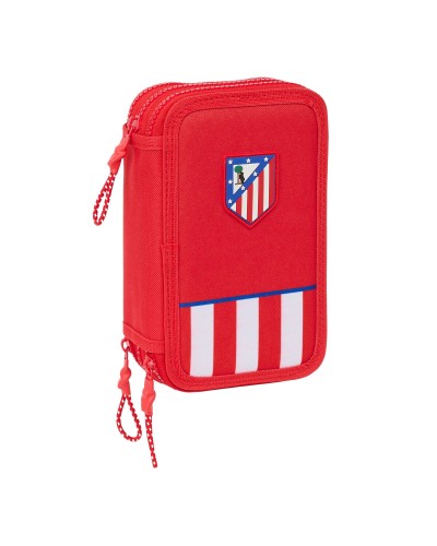 Estuche Plumier Triple Atlético de Madrid Rojo - 36 Piezas - Escolar & Papelería
