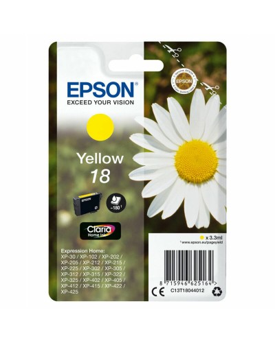 Compatible Epson T1804 Jaune - Cartouche d'encre Haut Rendement
