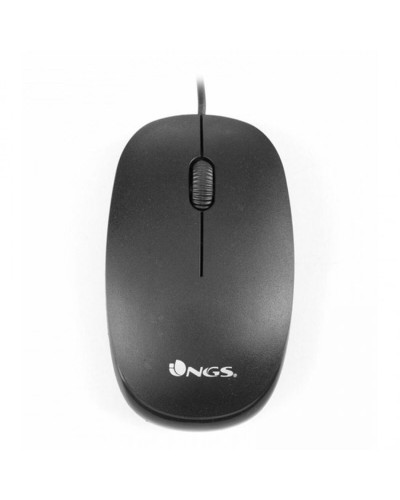 NGS Grayflame Ergonomic Optical Mouse - Grey - Precise Sensor
